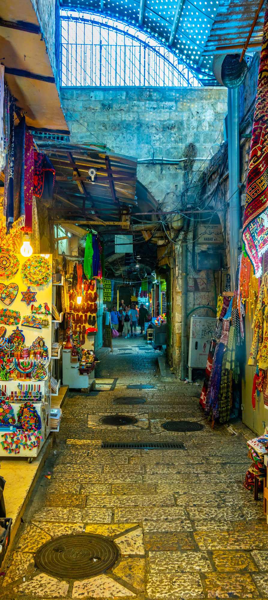 colorful image of a busy marketplace